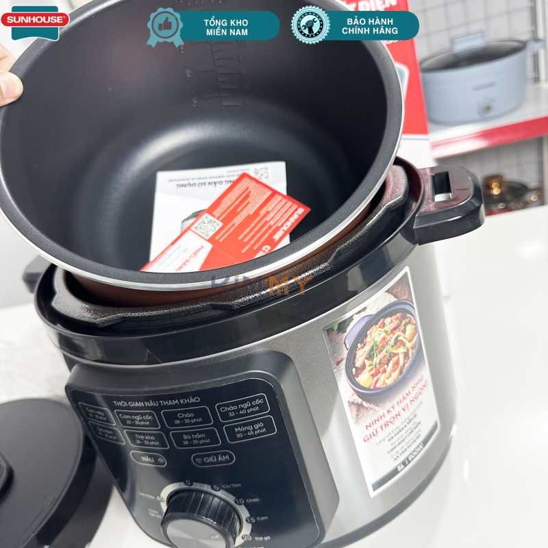 Nồi cơm áp suất đa năng 5L Sunhouse SHD1551 - 900W